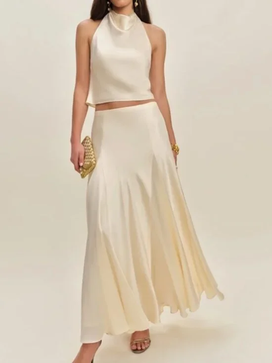 NEW NWT Reformation Sera Silk Two Piece - Picture 5 of 7